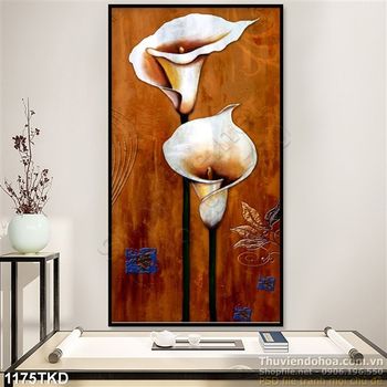 Tranh sơn dầu hoa Vân Môn