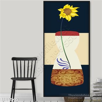 Tranh bình hoa hướng nghệ thuật