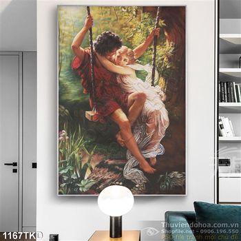 Tranh sơn dầu đôi tình nhân