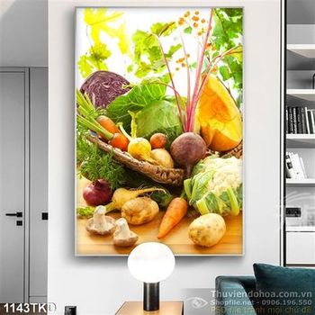 Tranh rau củ quả trang trí bếp