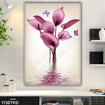 Tranh hoa môn và mặt nước