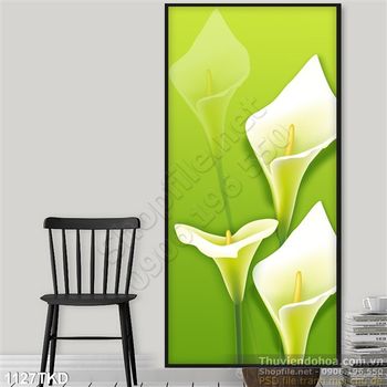 Tranh hoa Vân Môn in kính chất lượng cao