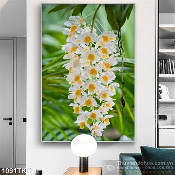 Tranh nhánh lan rừng