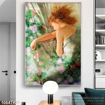 Tranh phụ nữ khỏa thân trên giường