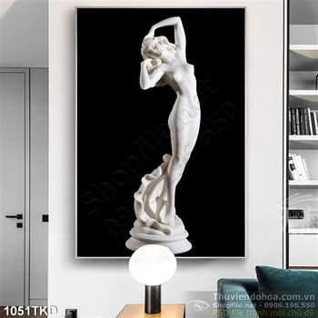 Tranh tượng thiếu nữ khỏa thân