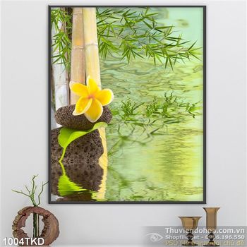 Tranh cây tre trang trí spa
