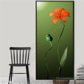 Tranh hoa Ly trang trí tường