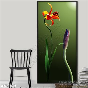 Tranh hoa Ly in kính đẹp nhất