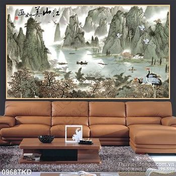 Tranh sơn dầu sơn thủy đẹp nhất