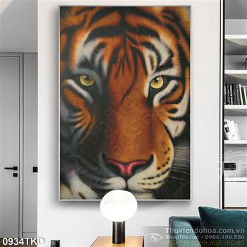 Tranh mặt Hổ