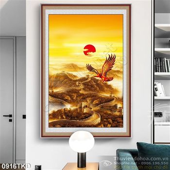 Tranh vạn lý trường thành và chim đại bàng lửa