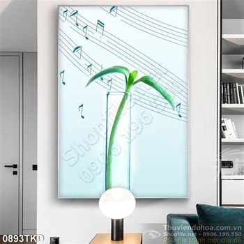 Tranh cây mầm trang trí tường