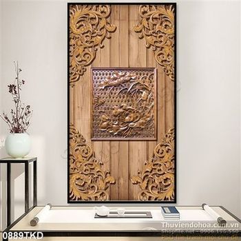 Tranh phù điêu hoa Sen nghệ thuật