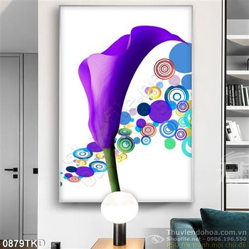 Tranh hoa Vân Môn dán tường nghệ thuật