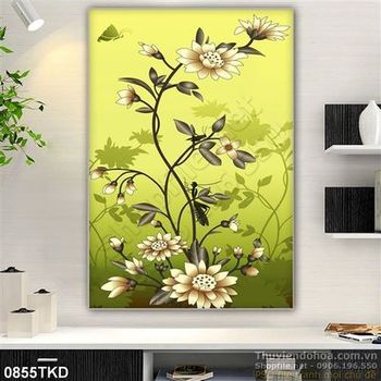 Tranh hoa Cúc nghệ thuật