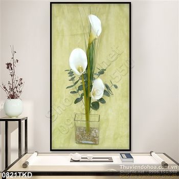 Tranh sơn dầu hoa Vân Môn