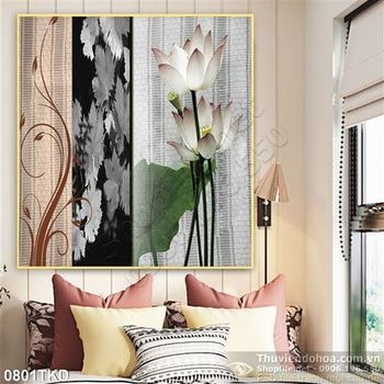 Tranh hoa Sen trang trí tường