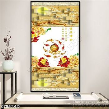 Tran cửu ngư và hoa mẫu đơn nghệ thuật