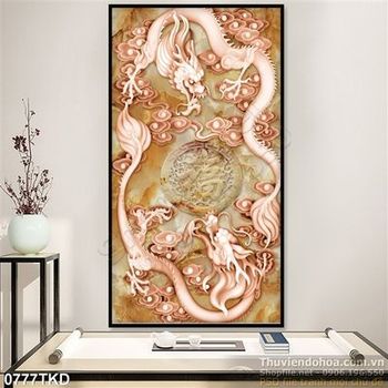 Tranh giả ngọc điêu khắc rồng