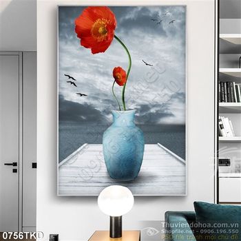 Tranh bình hoa nghệ thuật