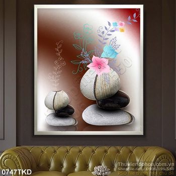 Tranh sỏi trang trí spa