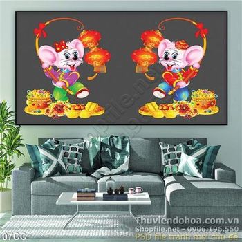 Trang vector Canh Tý chơi đùa ngày tết 2020