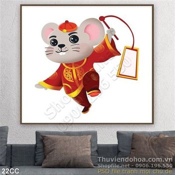 Vector con chuột đi du xuân 2020