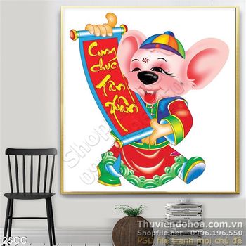 Vector Cung Chúc Tân Xuân năm Canh Tý