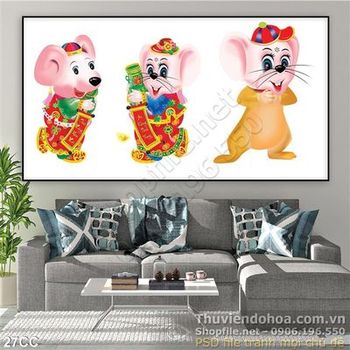 Vector con chuột đi chơi xuân 2020