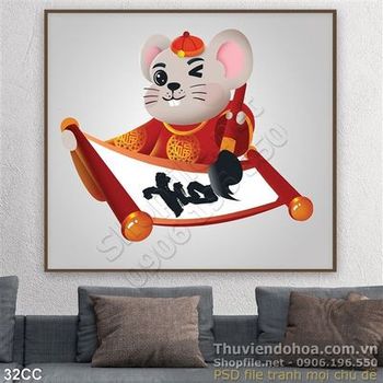 Vector xuân Canh Tý 2020 viết chữ thư pháp