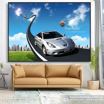 Tranh 3D xe ôtô