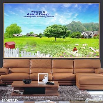 Tranh 3D cảnh quan nông trại