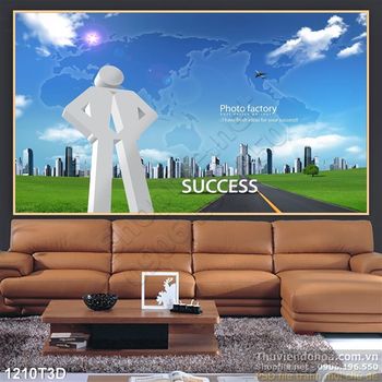 Tranh 3D đường giao thông