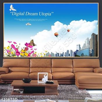 Tranh 3D thành phố