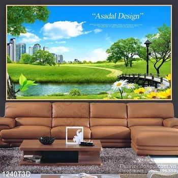 Tranh 3D công viên thành phố