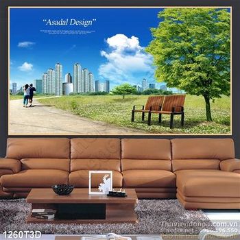 Tranh 3D công viện xanh