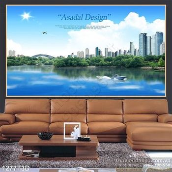 Tranh 3D cảnh quan khu đô thị thành phố