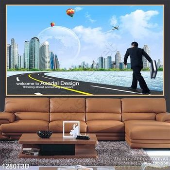 Tranh 3D thành phố đô thị