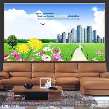 Tranh 3D cảnh quan khu đô thị