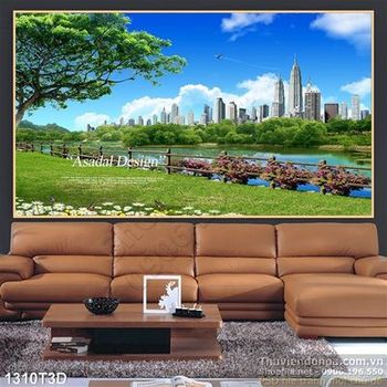 Tranh 3D cảnh quan khu công viên