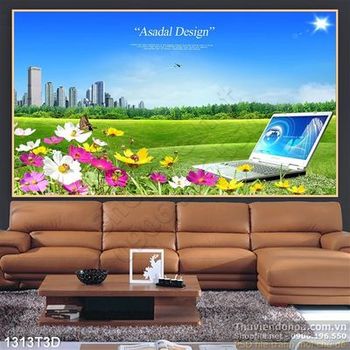 Tranh 3D cảnh quan công viên khu đô thị