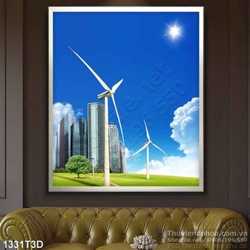 Tranh 3D quạt gió năng lượng