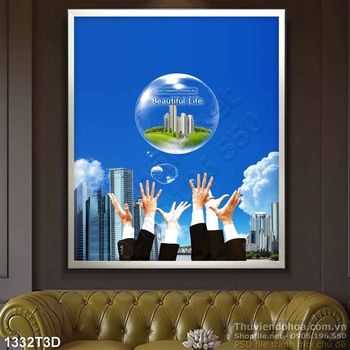 Tranh 3D trí thức hiện đại