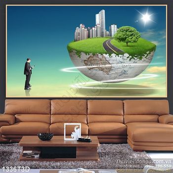 Tranh 3D môi trường hiện đại
