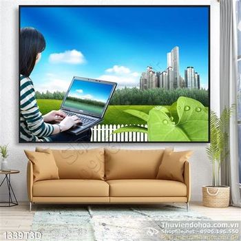 Tranh 3D cuộc sống công nghệ