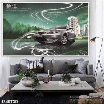 Tranh 3D xe  ô tô