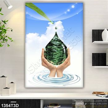 Tranh 3D giữ gìn trái đất xanh đẹp