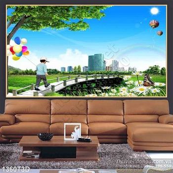 Tranh 3D môi trướng sống trong lành