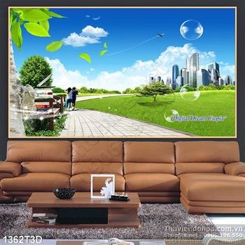 Tranh 3D khu công viện xanh