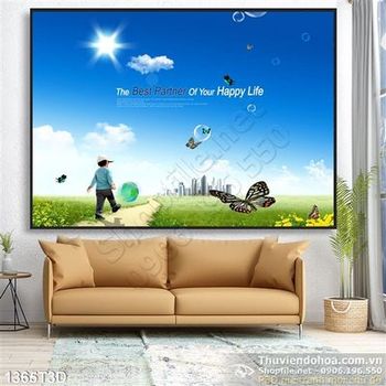 Tranh 3D môi trường xanh đẹp